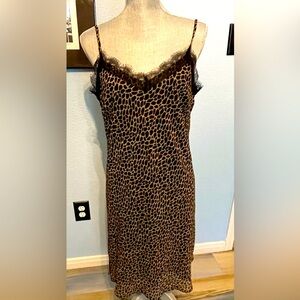 Michael by Michael Kors Leopard Print Slip Dress